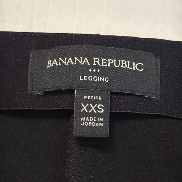 Banana Republic Factory High Rise Black Vegan Faux Leather Leggings Size PXXS - Picture 8 of 10